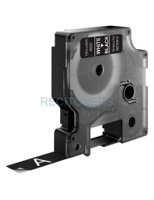 Transfer Belt S0720610 DYMO - DYMO CINTA DE TRANSFERENCIA TERMICA D1 - BLANCO SOBRE NEGRO - 12MMX7M - POLIESTER - ROTULADORA LAB