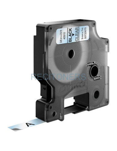 Transfer Belt S0720670 DYMO - DYMO CINTA DE TRANSFERENCIA TERMICA D1 - NEGRO SOBRE TRANSPARENTE - 9MMX7M - POLIESTER - ROTULADOR