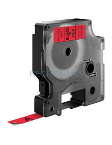 Transfer Belt S0720720 DYMO - DYMO CINTA DE TRANSFERENCIA TERMICA D1 - NEGRO SOBRE ROJO - 9MMX7M - PLÁSTICO - ROTULADORA LABELMA