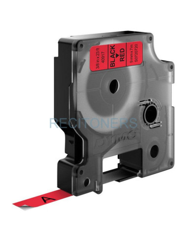 Transfer Belt S0720720 DYMO - DYMO CINTA DE TRANSFERENCIA TERMICA D1 - NEGRO SOBRE ROJO - 9MMX7M - PLÁSTICO - ROTULADORA LABELMA