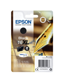 Cartucho de tinta C13T16314022 EPSON - Epson DURABrite Ultra Ink Cartucho Negro 16XL (Blister+ Alarma acustico/Radiofrecuencia)