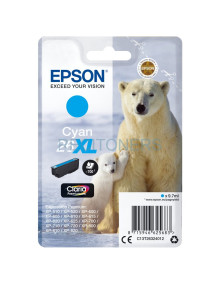 Cartucho de tinta C13T26324022 EPSON - Epson Claria Premium Cartucho Cian 26XL Alta(Blister + Alarma acustico/Radiofrecuencia)