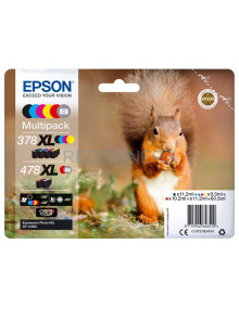 Toner C13T379D4020 EPSON - EPSON Multipack 6-colours 478XL Claria Photo HD Ink RF+AM