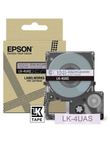 Cartucho de tinta C53S672107 EPSON - EPSON Cartucho de etiquetas Colour Tape Lavender/Grey 12mm(8m) LK-4UAS