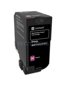 Lexmark CS720, CS725, CX725 Cartucho de toner magenta Retornable 2