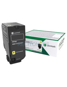 Lexmark CS/CX 727, CS728 Cartucho de toner amarillo Retornable