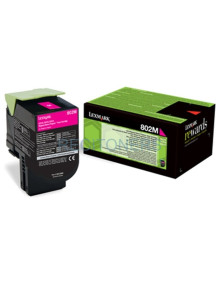 TÓNER MAGENTA LEXMARK 802M RETORNABLE (1000 PAG)