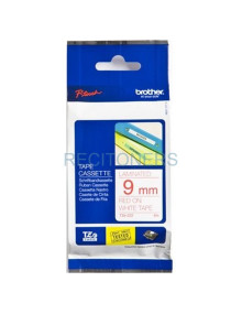 BROTHER CINTA ROTULADORA LAMINADA TEXTO ROJO SOBRE BLANCO - 9MMX8M 2