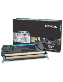 LEXMARK 746DN/746DTN/746N/748DE/748DTE/748E Cartucho de toner Cian Retornable 2