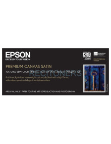 Papeleria C13S041847 EPSON - Epson GF Papel Premium Canvas Satin, 24” x 12.2m, 350g/m2