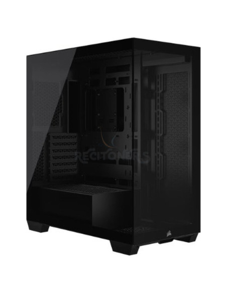 Ordenador de sobremesa CORSAIR CC-9011276-WW - TORRE ATX CORSAIR 3500X CRISTAL TEMPLADO BLACK