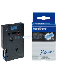 Papeleria TC591 BROTHER - BROTHER Cinta laminada azul/negro 9mm