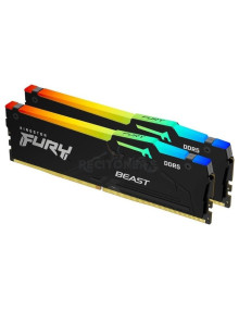 Memoria RAM KINGSTON KIN-FB KF560C36BBE2AK2-32 - Memoria RAM Kingston FURY Beast RGB 2 x 16GB/ DDR5/ 6000MHz/ 1.35V/ CL36/ DIMM