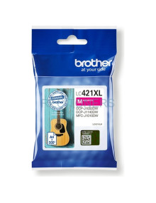 BROTHER Cartucho de tinta magenta de larga duracion LC421XLM para DCP-J1050DW / DCP-J1140DW / MFC-J1