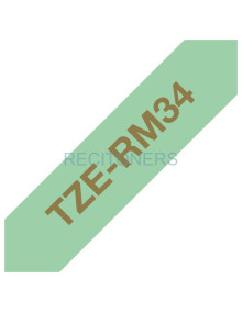 Toner TZEMQL35 BROTHER - BROTHER CINTA ROTULADORA LAMINADA MATE TEXTO BLANCO SOBRE GRIS CLARO - 12MMX5M
