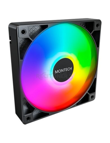 Refrigeracion MONTECH GF120 ARGB PWM (B) - VENTILADOR 120X120 MONTECH GF120 PWM BLACK