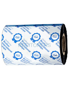 Cinta Matricial BSS1D300080 BROTHER - BROTHER 12 Rollos de Ribbon de cera/resina estandar de 80mm de ancho y 300m de longitud