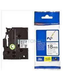 CINTA LAMINADA FLEXIBLE. TEXTO NEGRO SOBRE FONDOBLANCO 18MM X 8M TZ-EFX241 2