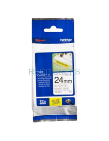 BROTHER CINTA ROTULADORA LAMINADA SUPER ADHESIVA TEXTO NEGRO SOBRE BLANCO - 24MMX8M 2
