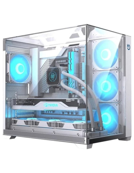 Caja HIDITEC CHA010057 - Hiditec Caja ATX Gaming Sky White USB 3.1 TYPE-C