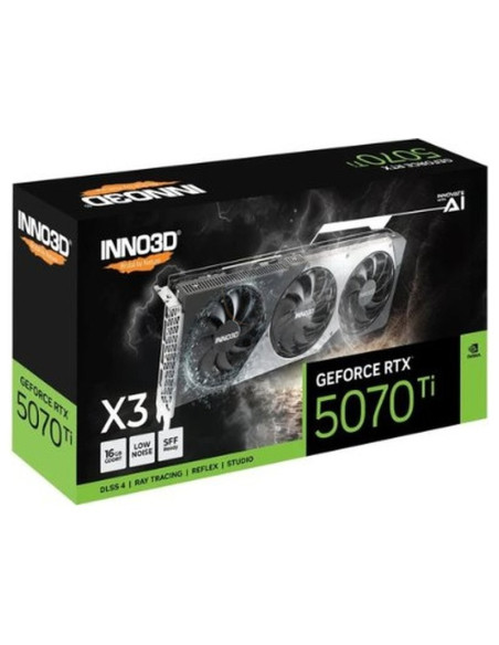 Tarjeta grafica INNO3D N507T3-16D7-176068N - TARJETA GRÁFICA INNO3D RTX 5070 TI X3 16GB
