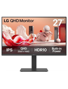 Monitor LG LG-M 27BA45QB-B - Monitor Profesional LG 27BA45QB-B 27'/ QHD/ Multimedia/ Regulable en altura/ Negro