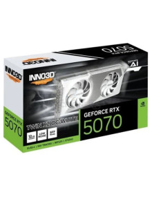 Tarjeta grafica INNO3D N50702-12D7X-195064W - TARJETA GRÁFICA INNO3D RTX 5070 TWIN X2 OC WHITE 12GB