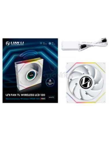 Refrigeracion LIAN LI G99.12TLLCD1W1W.00 - VENTILADOR 120X120 LIAN LI UNIFAN TL-LCD WIRELESS WHITE
