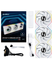 Refrigeracion LIAN LI G99.12TLLCD1W3W.00 - VENTILADOR 120X120 LIAN LI UNIFAN TL-LCD WIRELESS WHITE