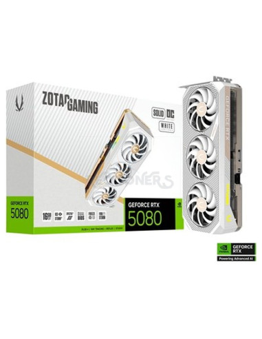 Tarjeta grafica ZOTAC 1401122 - Zotac GAMING GeForce RTX 5080 SOLID OC NVIDIA 16 GB GDDR7