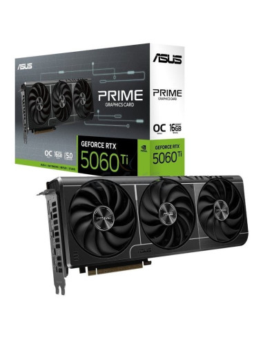 Tarjeta grafica ASUS ASU-GF PRIME RTX5060TI OC16G - Tarjeta Gráfica Asus Prime GeForce RTX 5060 Ti OC Edition/ 16GB GDDR7