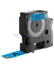Papeleria S0720860 DYMO - DYMO CINTA DE TRANSFERENCIA TÉRMICA D1 - NEGRO SOBRE AZUL - 19MMX7M - POLIESTER - ROTULADORA LABELMANA